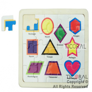 PUZZLE HS4786 MADERA F.GEOMETRICAS 18X14 x 1